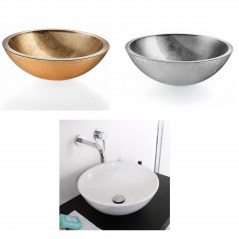 lavabi oro argento e ceramica a bacinella 2 